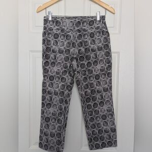 🎈Jules & Leopold Black and White Patterned Capri Pants